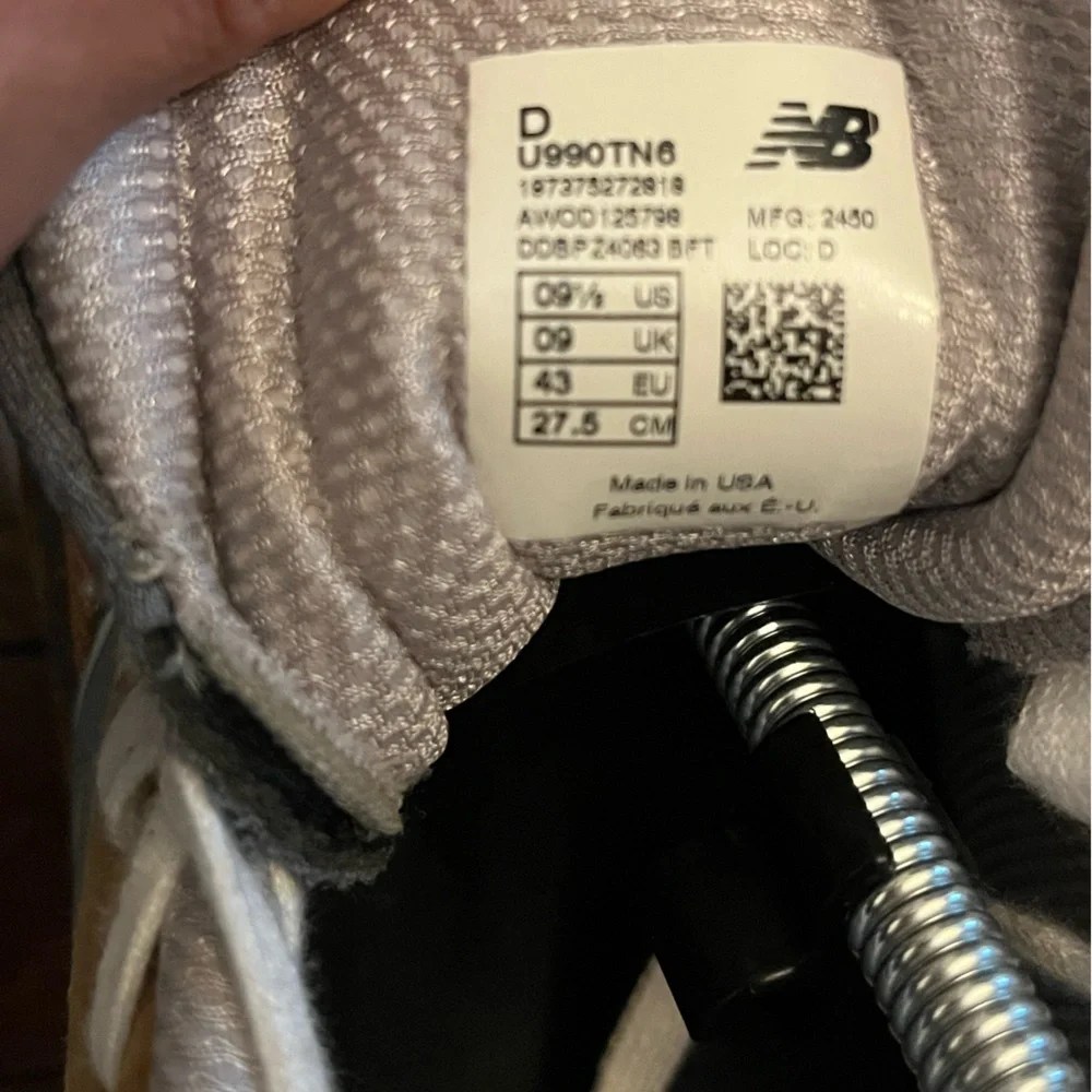 New Balance 990v6 Made in USA Tan Brown Grey Sneakers Men’s 9.5 D U990TN6 EUC - Picture 7 of 7